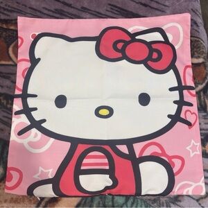 Sanrio Pink and Red Hello Kitty Pillow Cover